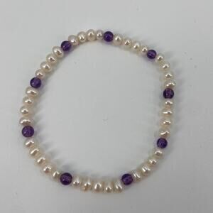 Handmade real pearl bracelet